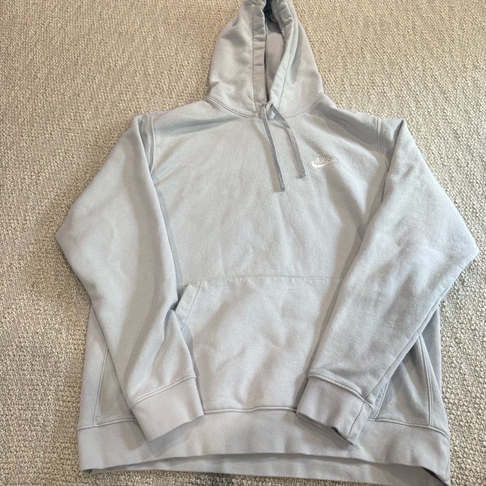 Nike light blue Sweater with Soft Fleece Interior and Relaxed Fit